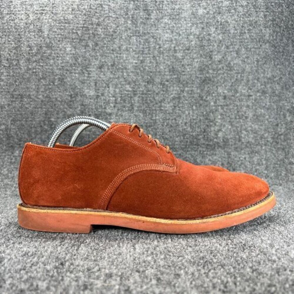 Walk-Over Geo E Keith Vintage Lace Up Oxford Shoes Mens 9 Burnt Orange Suede
